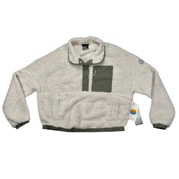 Vuori Tops - NWT Vuori Cozy Sherpa Popover Dune Size Large VW549‎